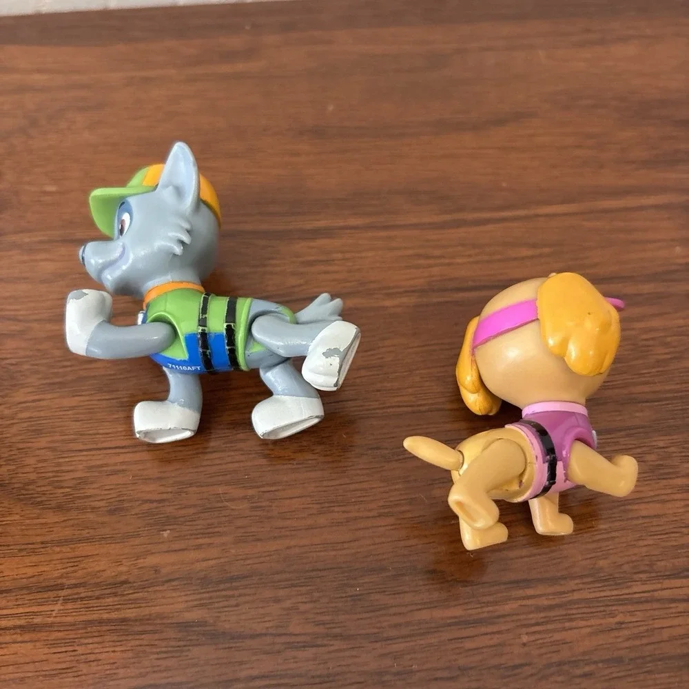 Paw Patrol Figures Toys Lot Of 2 Skye And Rocky